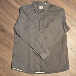 RedHead Men's Casual Gray Button Down Shirt XL
